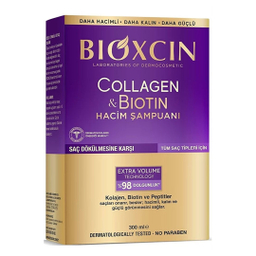 شامپو حجم دهنده و ضد ریزش مو بیوکسین مناسب انواع مو حجم 300 میلی لیتر
