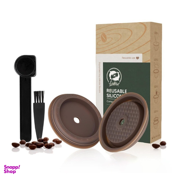درپوش سیلیکون کپسول قهوه قابل شارژ نسپرسو مدل Silicone Lid بسته 2 عددی