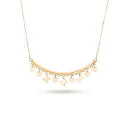 گردنبند طلا 18 عیار زنانه میلی گالری طرح پروانه کد MT1086