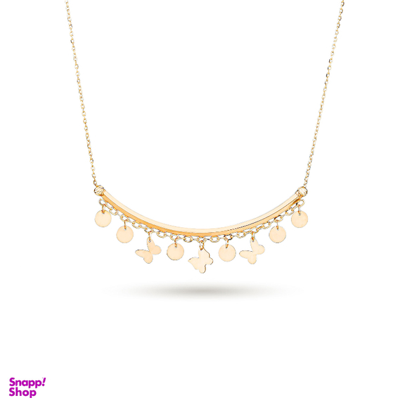 گردنبند طلا 18 عیار زنانه میلی گالری طرح پروانه کد MT1086