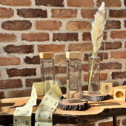 بطری شیشه ای درب مربع گلدن استار مدل G1