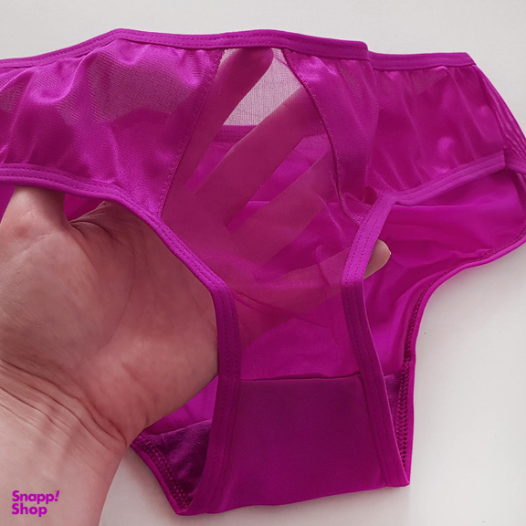 ست شورت و سوتین زنانه پانیذ مدل ساتن فنردار کد 4649 رنگ سرخابی