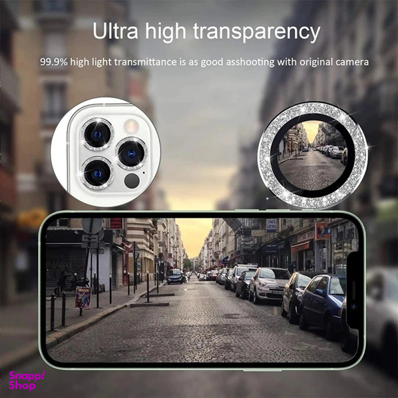محافظ لنز دوربین بوف مدل Diamond-Luxury مناسب برای گوشی موبایل اپل iPhone 13 Pro Max / iPhone 13 Pro