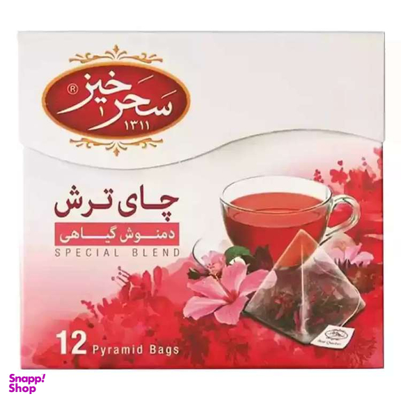 دمنوش چای ترش سحرخیز بسته 12 عددی