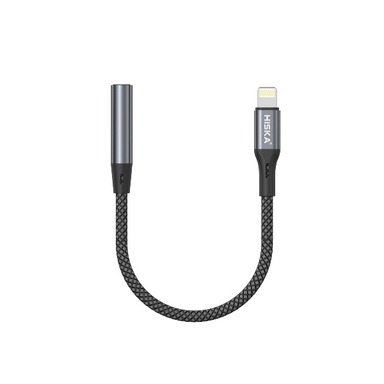 کابل تبدیل Lightning به AUX Jack 3.5mm هیسکا مدل W48 طول 12 سانتی‌ متر