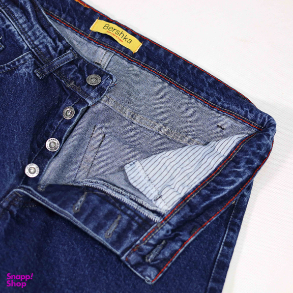 شلوار مام فیت مردانه کد 4055 رنگ آبی تیره