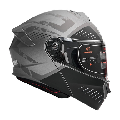 کلاه کاسکت فک متحرک فلش مدل 935SV Black-Gray