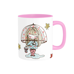 ماگ شادیت طرح دختر پاییزی کد 116