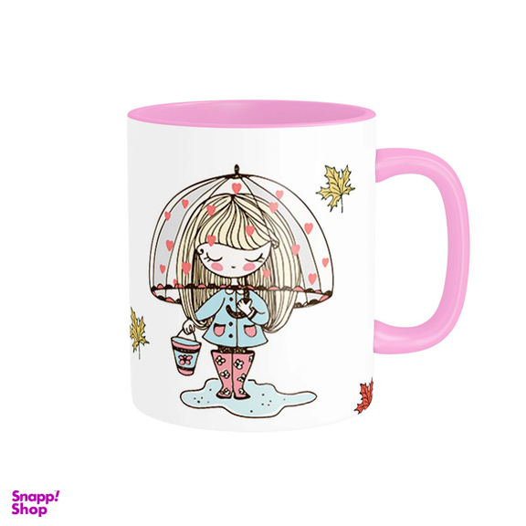 ماگ شادیت طرح دختر پاییزی کد 116