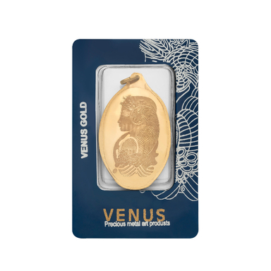 شمش طلا 18 عیار ونوس مدل نیک شمش طرح ونوس رنگ سرمه ای