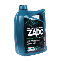 روغن موتور خودرو زادو مدل SAE 10W-40-SM حجم 5 لیتر