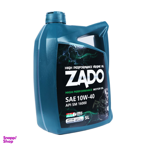 روغن موتور خودرو زادو مدل SAE 10W-40-SM حجم 5 لیتر