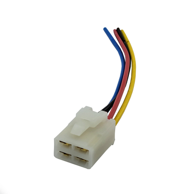 سوکت رله فن انژکتور 4 فیش مادگی آریکو کد 1408 مناسب پراید