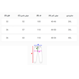 شلوار مردانه کد 10281 رنگ مشکی