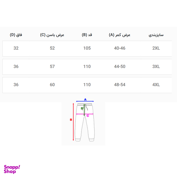 شلوار مردانه کد 10281 رنگ مشکی