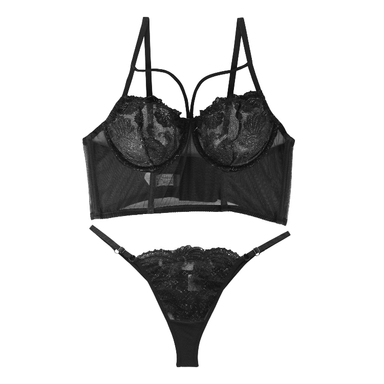 ست شورت و سوتین زنانه برتا کد 1031ZB رنگ مشکی