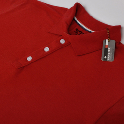 پولوشرت آستین کوتاه مردانه کانتکس مدل 249011005 جودون پنبه رنگ قرمز