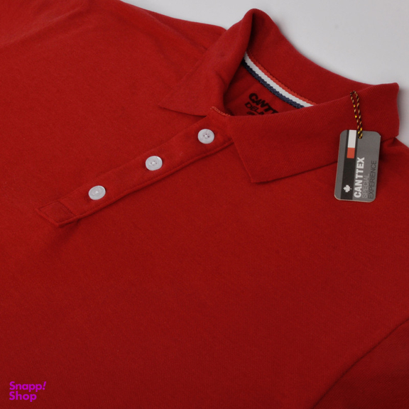 پولوشرت آستین کوتاه مردانه کانتکس مدل 249011005 جودون پنبه رنگ قرمز