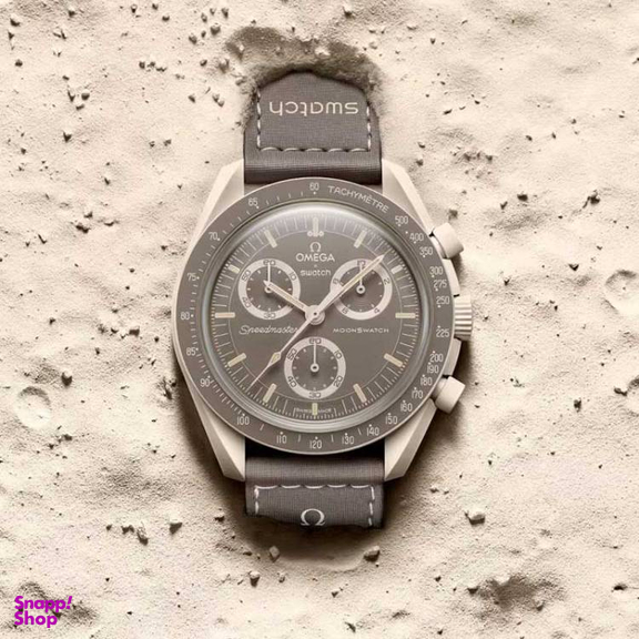 ساعت عقربه ای مردانه طرح امگا سواچ مدل MISSION ON EARTH DESERT