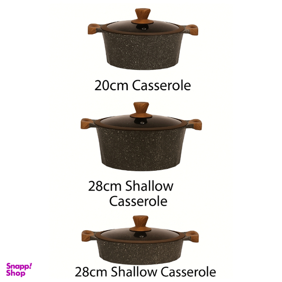 سرویس قابلمه 10 پارچه بلک کوکر کد RAGA 1022 GERD