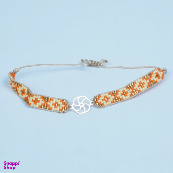 دستبند طلا 18 عیار زنانه مدل گل کد 1068