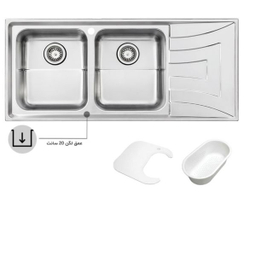 سینک ظرفشویی استیل البرز مدل 736 توکار