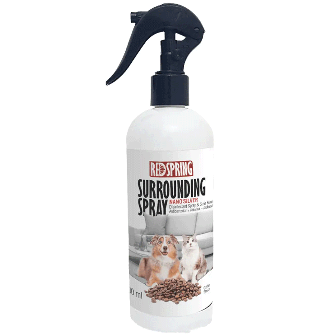 اسپری ضدعفونی کننده و لکه بر محیط رداسپرینگ مدل Surrounding Spray  رایحه قهوه حجم 500 میلی لیتر