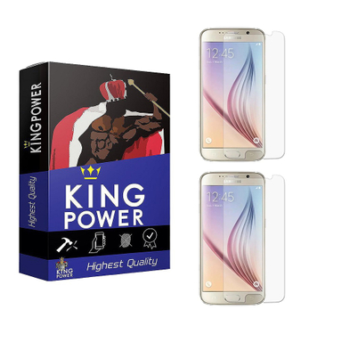 محافظ صفحه نمایش گوشی موبایل مدل گلس شیشه ای Ful Temp کینگ پاور مناسب سامسونگ Galaxy S6