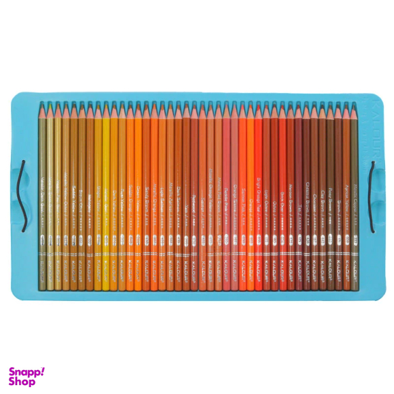 مداد رنگی 520 رنگ جعبه فلزی کالور طرح لاکپشت کد K520