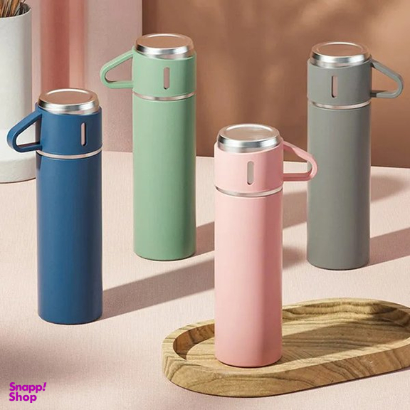 فلاسک مدل کادویی Vacuum Flask Set گنجایش 0.5 لیتر به همراه لیوان
