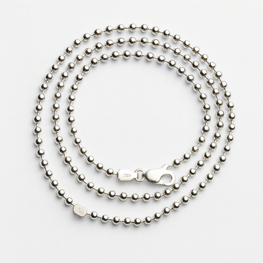 زنجیر نقره زنانه طرح گوی کد JME 4501