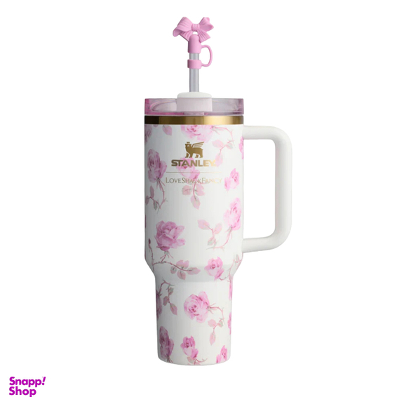 تراول ماگ استنلی مدل tumbler سفید جعبه کادویی ظرفیت 1180 میلی لیتر