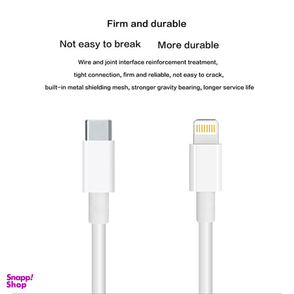 کابل تبدیل USB-C به لایتنینگ پاواریال مدل PA-X12 طول 1 متر