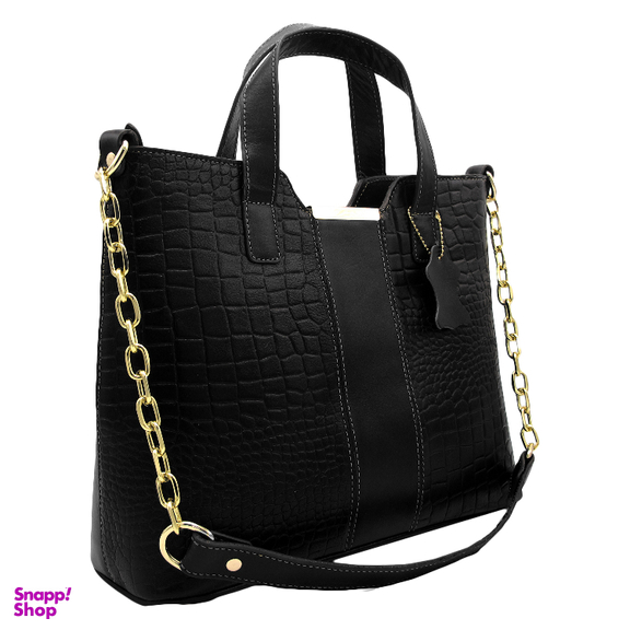 کیف زنانه چرم طبیعی کروکو مدل FATEH122K