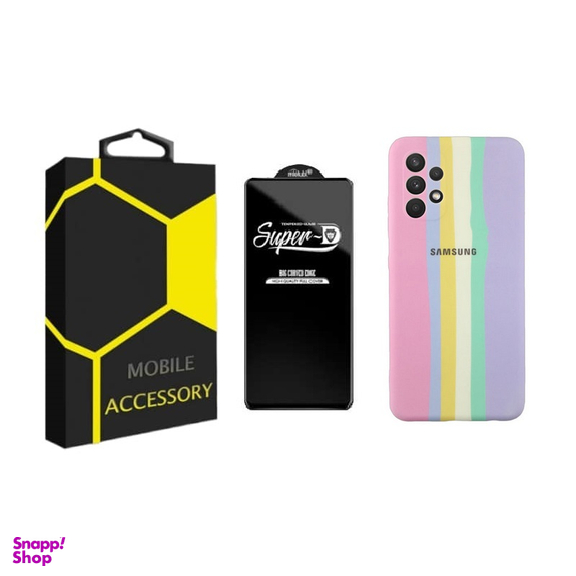 کاور گوشی موبایل مدل آبرنگی مناسب سامسونگ Galaxy A73 5G به همراه محافظ صفحه نمایش SuperD