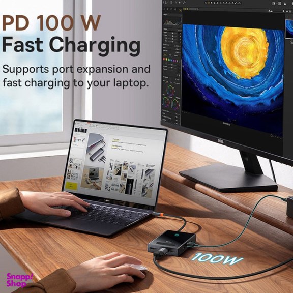 هاب 8 پورت Type-C بیسوس مدل WKYY030413