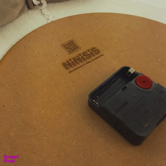 ساعت دیواری کودک نی نی سیس مدل خرس نانان کد W-N/P