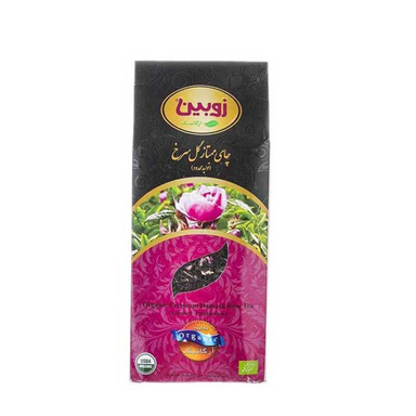 چای ممتاز گل سرخ ارگانیک زوبین وزن 180 گرم