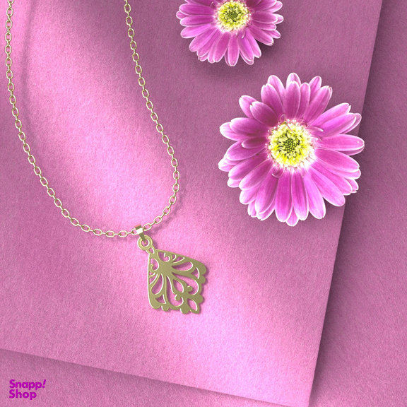 گردنبند طلا 18 عیار زنانه مدوپد مدل هندسی کد TT2-1-1223