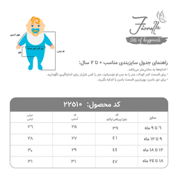 پیراهن نوزادی فیورلا مدل گایز 22510