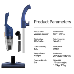 جاروبرقی دیرما مدل DX115 Pro