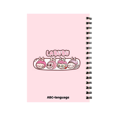 دفتر زبان 60 برگ طرح عروسک لبوبو کد 025
