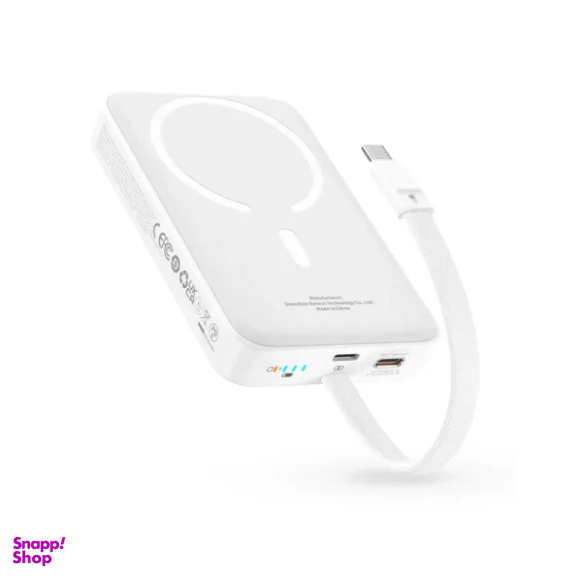 پپاوربانک بیسوس مدل Magnetic Mini کد ppcxm10T ظرفیت 10000 میلی آمپر ساعت