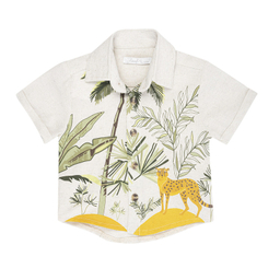 ست پیراهن و شلوارک پسرانه فیورلا مدل دنیای ببر کد 25050