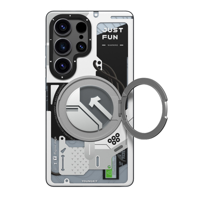 کاور گوشی موبایل یانگ کیت مدل 02-Cyberpunk 360 Spin Magnetic Stand Case مناسب سامسونگ Galaxy S25 Ultra