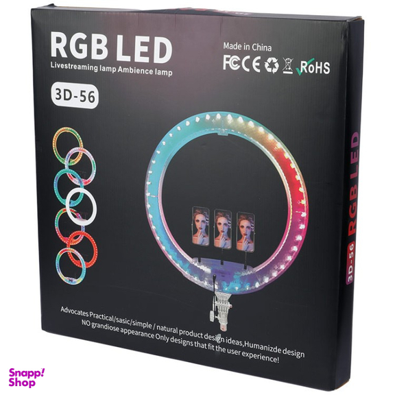 رینگ لایت 22 اینچ روس مدل RGB LED 3D-56