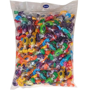 آبنبات با طعم میوه و مغز پاستیل شونیز وزن 500 گرم