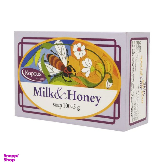 صابون شستشو کاپوس اسکین کر مدل milk & honey وزن 100 گرم