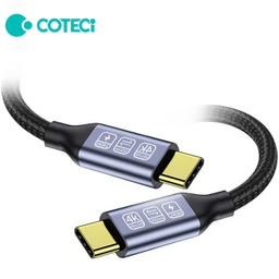 کابل فست شارژ تاندربولت دو سر Type-C کوتتسی مدل 87308 طول 1 متر