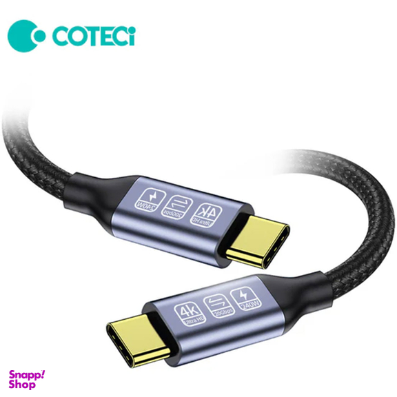 کابل فست شارژ تاندربولت دو سر Type-C کوتتسی مدل 87308 طول 1 متر